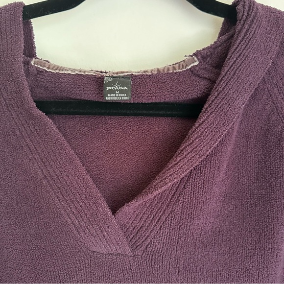 PrAna Purple Cozy Bell Sleeve Pullover Hoodie Shirt Size Medium - Picture 4 of 16